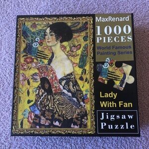 MaxRenard Lady With Fan Jigsaw Puzzle  (1000 Pieces)